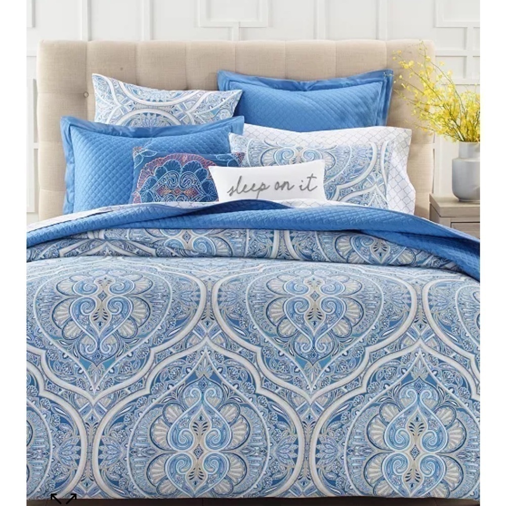 NWT CHARTER CLUB DAMASK Designs Twin/TwinXL 2PC Comforter Set